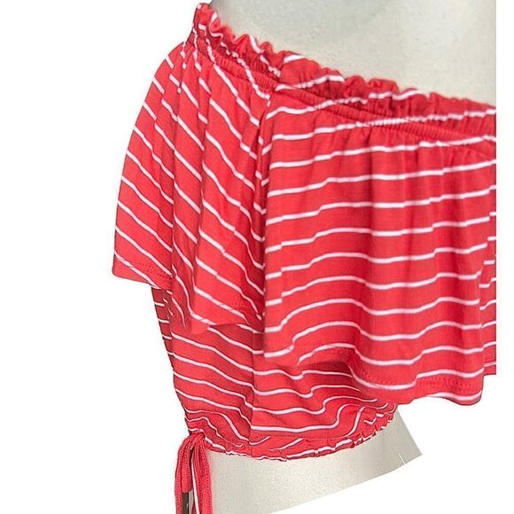 Abercrombie & Fitch StripeD Strapless Crop Top - Women |NWOT - Picture 6 of 12